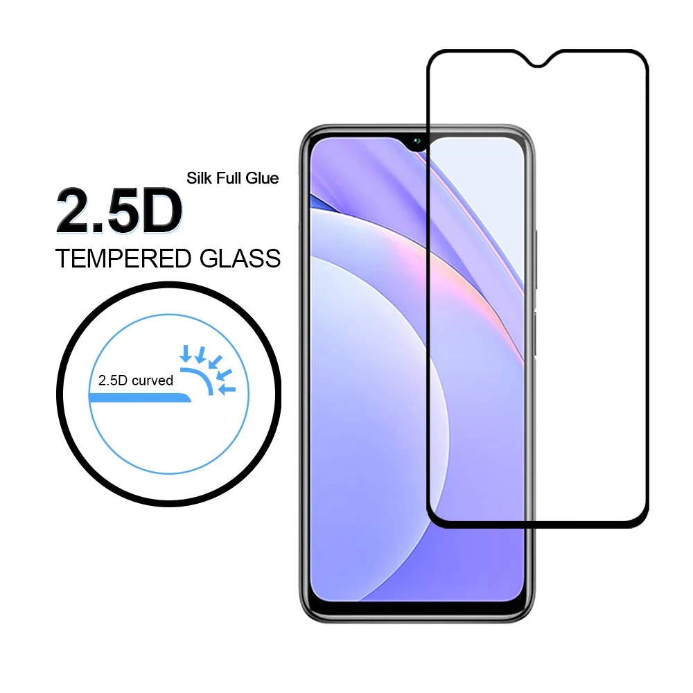 
newest wholesale on stock silk screen tempered glass screen protector for xiaomi redmi 8 8A 9 9A 9C 9T cell phone accessories 