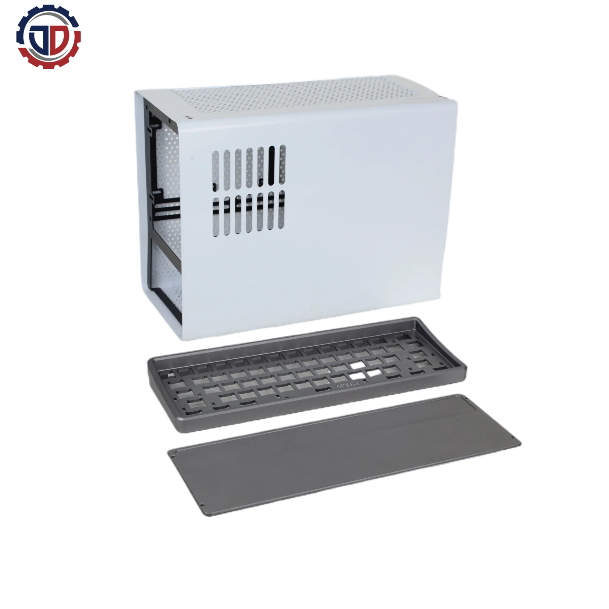 Custom CNC machining parts aluminum anodizing/PVD/electroplating for cylinder guide custom chassis  mechanical keyboard