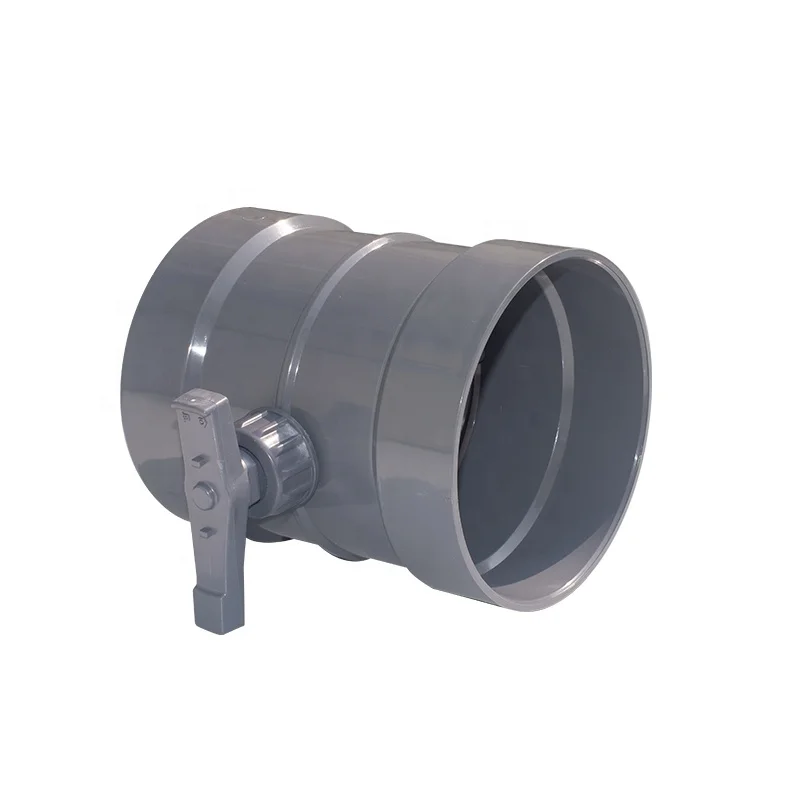 pp plastic pipe fittings air flow control valve for ventilation