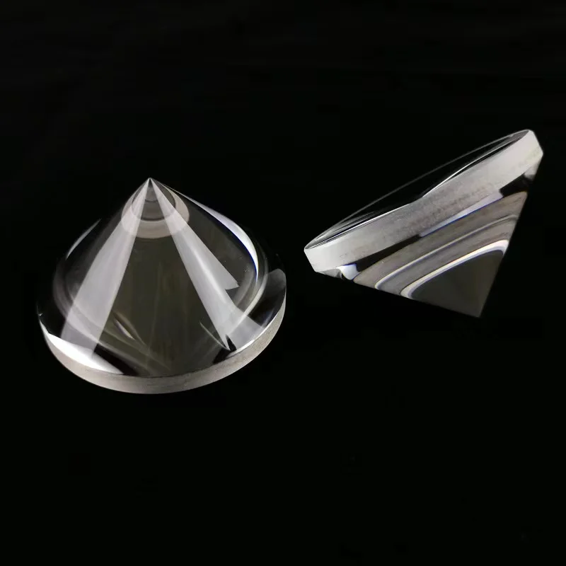 Dia 1 to 500mm Optical Glass Bk7 Plano Negative Axicon Convex Mirror Cone