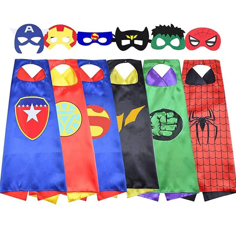 
Superhero Capes for Kids Sets Superhero Double Side Capes and Party Mask Best Superhero Toys and Kids Gifts 