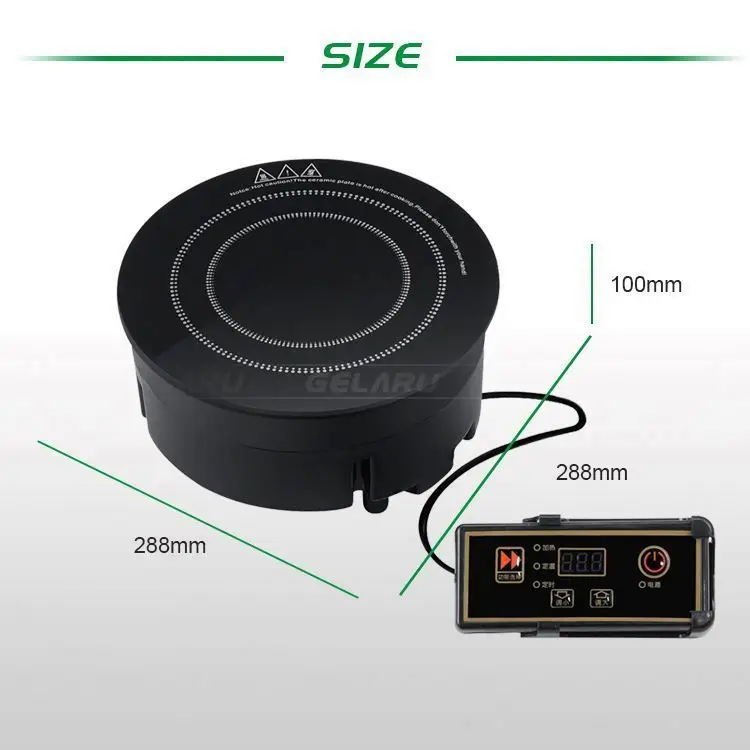 2200W Sensor Touch Power and Temperature Control Countertop Induction Cooker hot with Timer Kids Safety