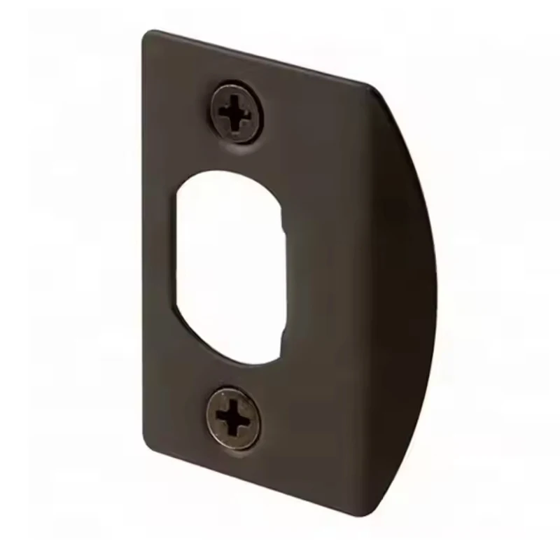 RHETECH Custom Made OEM Commercial Interior door Lock Accessories Lock Body Guide Plate T Shape Strike Plate for Door Lock
