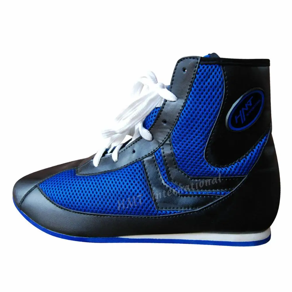 OEM Wholesale custom professional Leather & Mesh sport Taekwondo boots boxing shoes for men