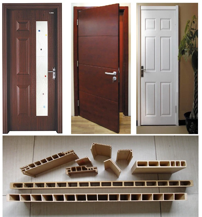 PVC,PE,PP + Wood (foamed) wide door plate extruding machine