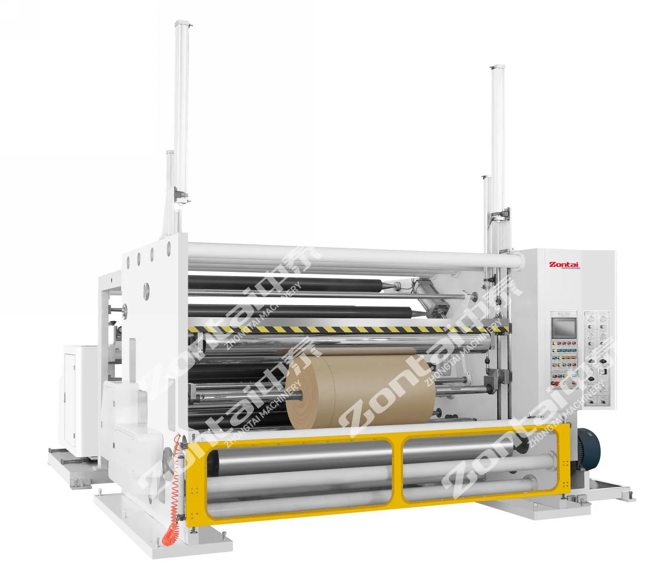 Paper Bag Processing Slitting Rewinder Machine Jumbo Paper Roll 600m/min Production Capacity Slitting Rewinding with High Speed