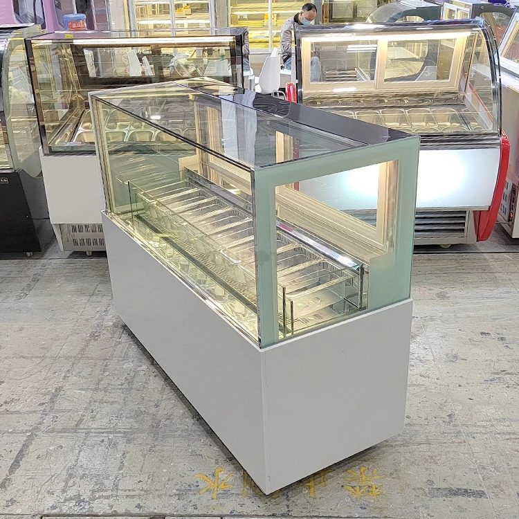 Yourtime 47.2*23.6*46.5 Inch Commercial Ice Cream Gelato Showcase Display ice cream freezer With Trade Air Cooling