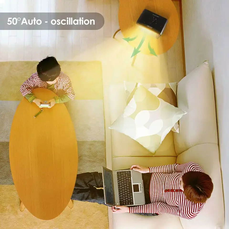 Household Small Multifunctional Heater 1500w Mechanical Button Portable Electric Room Space Heater