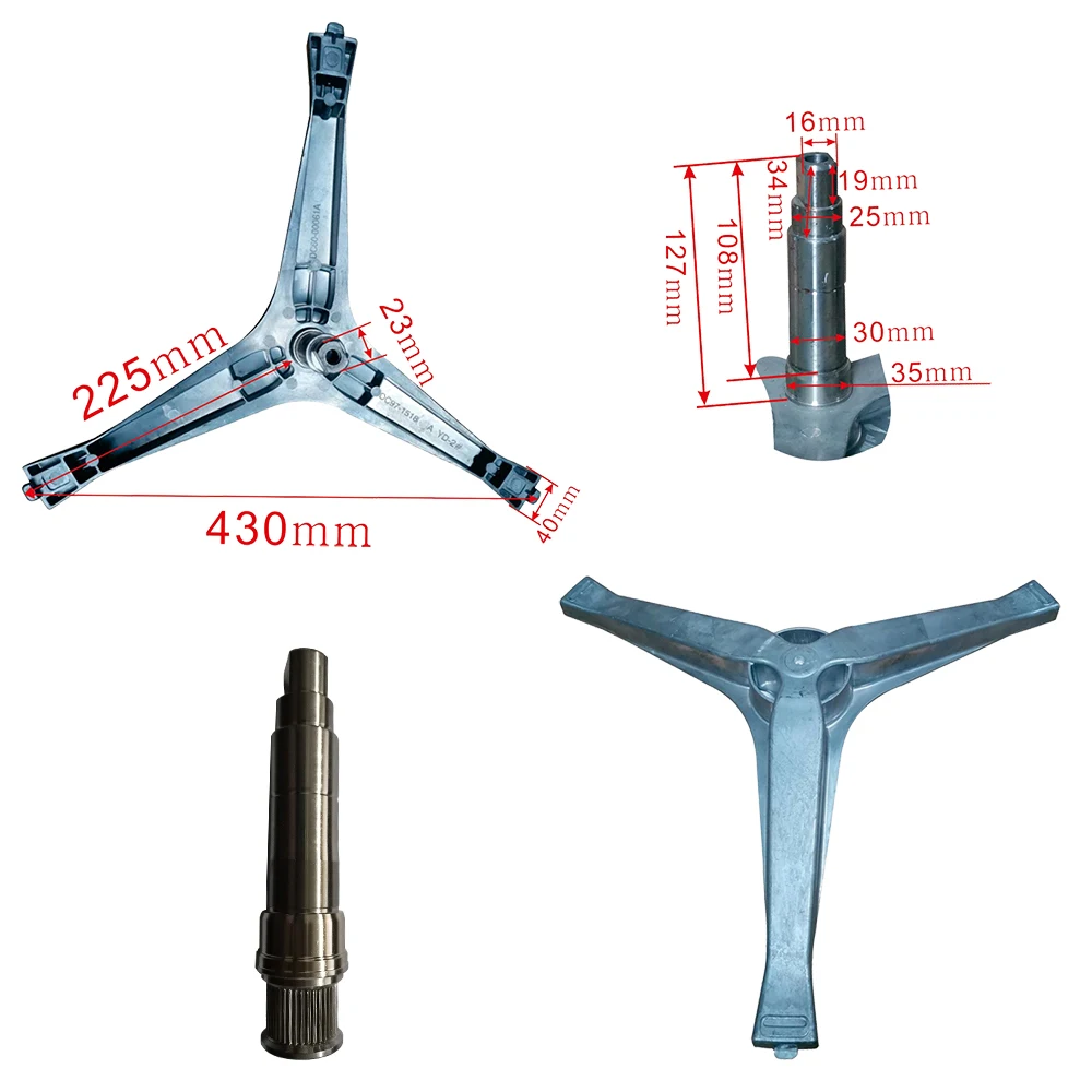 
Drum Spider WEI-S4DC97-1518 A YD-2 DC60-00061A for washing machine front loading die casting aluminum 