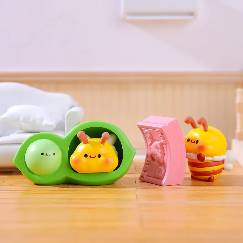 Creative Funny Bee Words Crazy Words Blind Box Ornaments Cute Cute Adorable Bees Hand-made Desktop Decorations