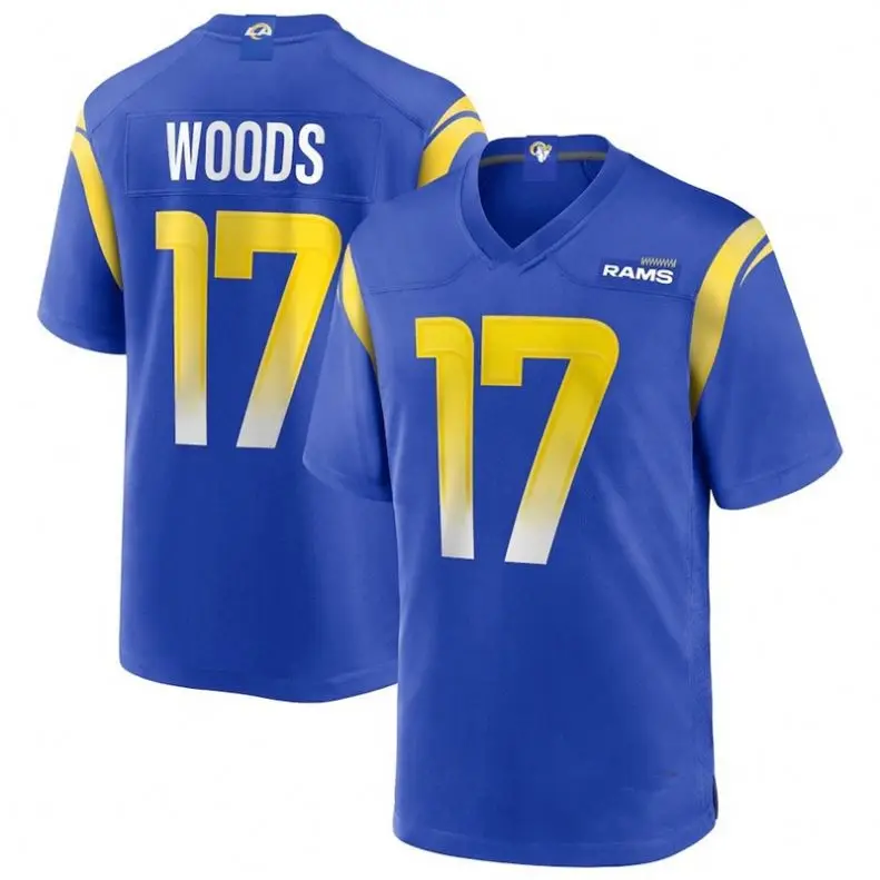 High quality N FL Los Angeles Ram football jersey breathable polyester quick-drying football jersey