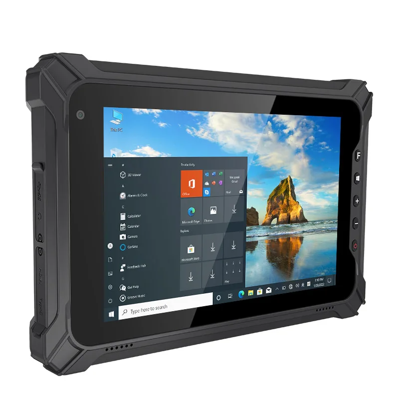 WinPad W88 IP65 Waterproof IPS Rugged Windows 10 Tablet PC with Double Cameras