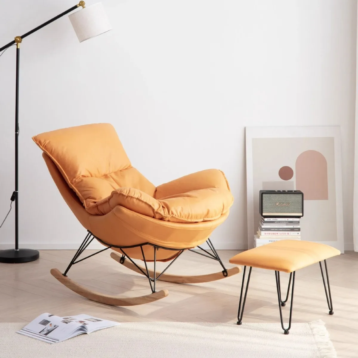 Factory customized living room furniture single bed chair reclining leisure leather sofa rocking lazy boy recliners