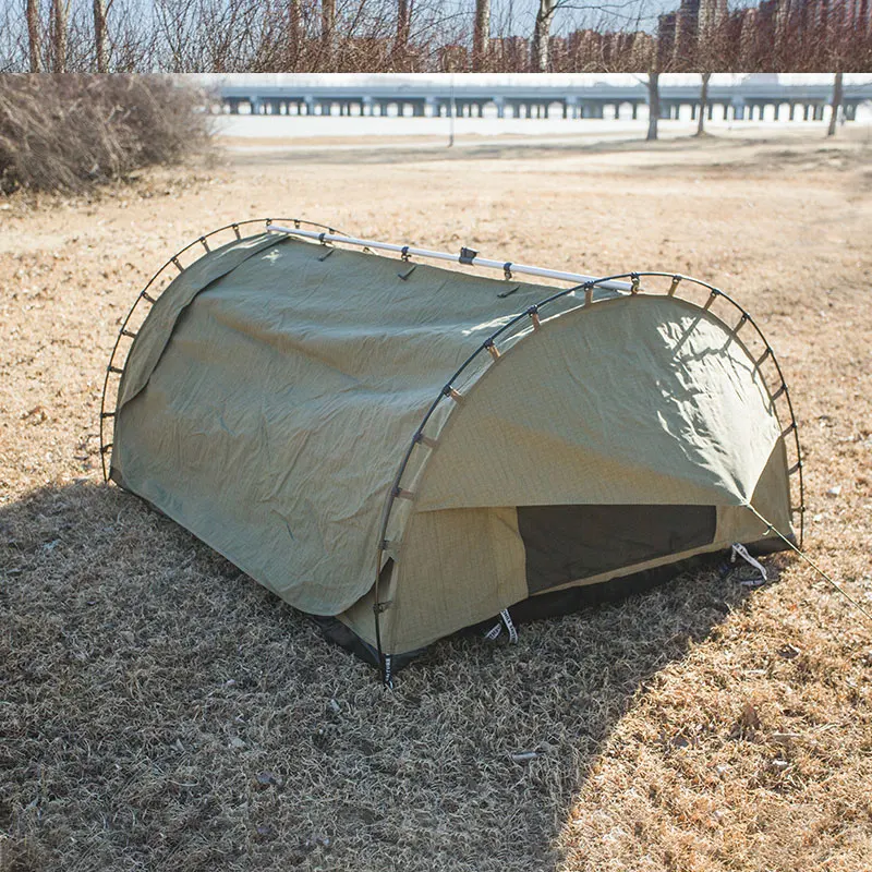 australian 2 person aluminum canvas camp double swag tent for outdoor camping