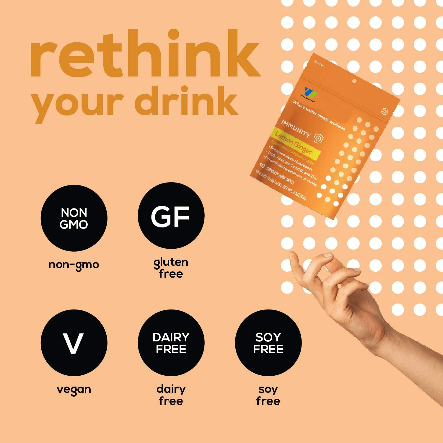 Частная марка, натуральный электролитовый порошок, гидратационный порошок, пакеты, быстрое увлажнение, напиток с витамином, лимонный вкус