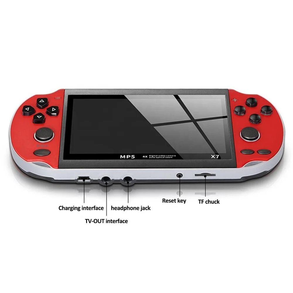 
Newest Portable game console X7 Factory Price 4.3 Inch Screen Game Consoles From 32 bit Memory free 8 GB 