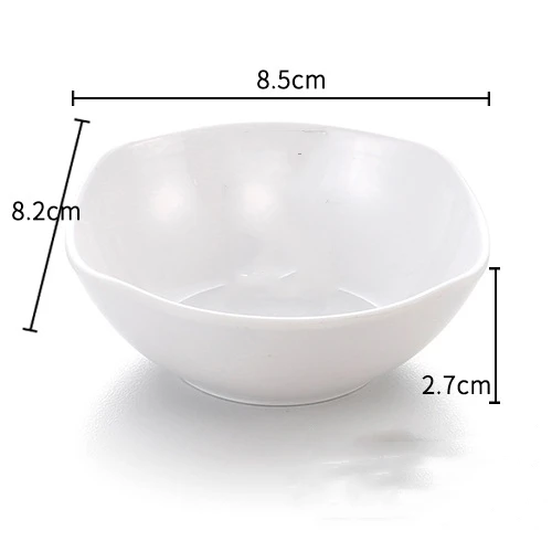 Smooth Texture Diverse Styles Thick Drop Resistant Heat-resistant White Melamine Flavor Dishes Plates Set For Restaurants