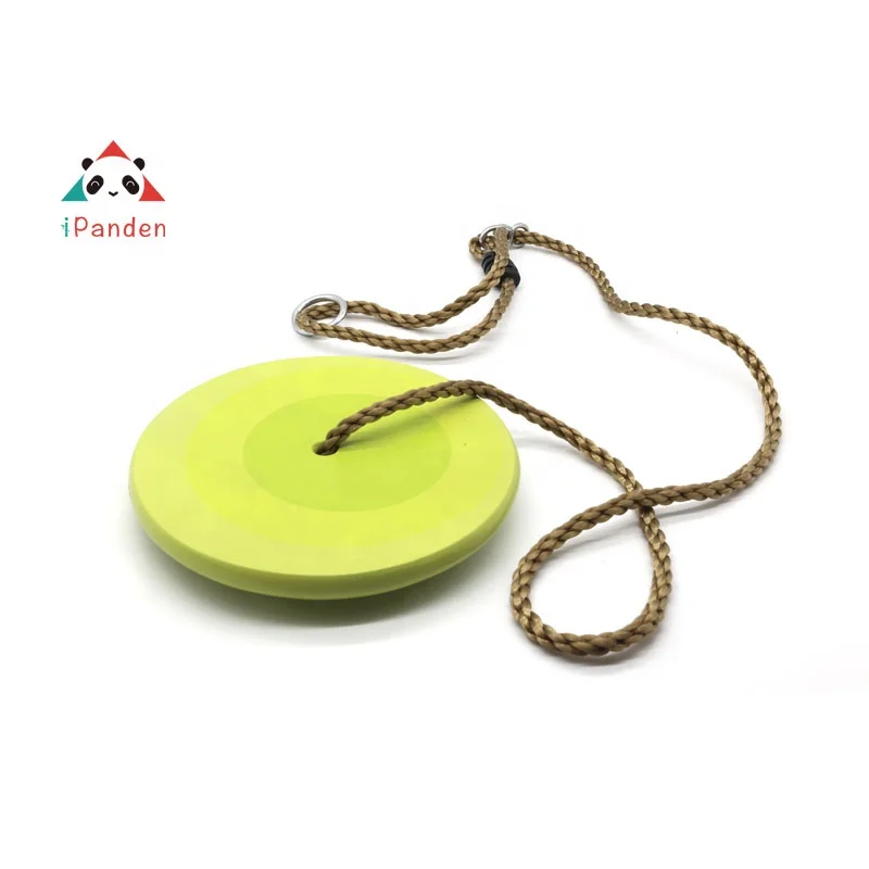 Hanging chair seat outdoor and indoor kids round saucer tree swing kids wooden target swing