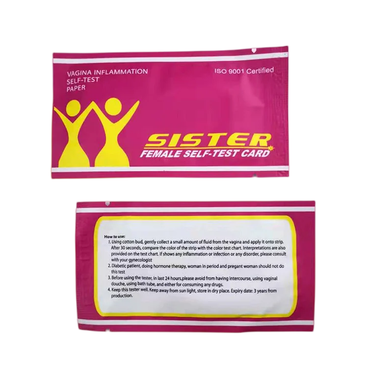 Best Seller Individually Wrapped Vagina PH Test Strips Vagina Inflammation Self Test Card