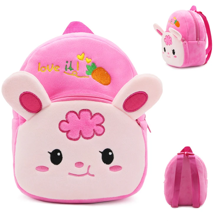 ergonomic girl kids school 3d cartoon cute plush soft children backpacks