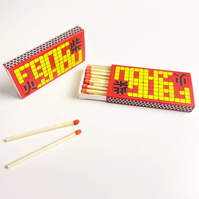 FZMATCH Safety Match Factory High Quality Creative Checkered Matchbox Safe Ecological Material Clean Customized Match