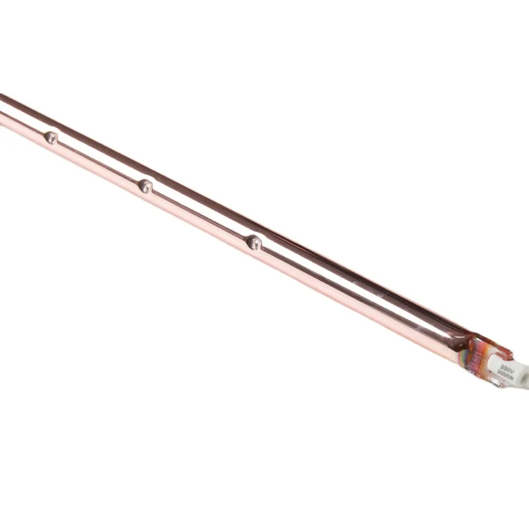 Length 355mm 2000 watt IR Wave shortwave golden tube heating element infrared heat IR lamp