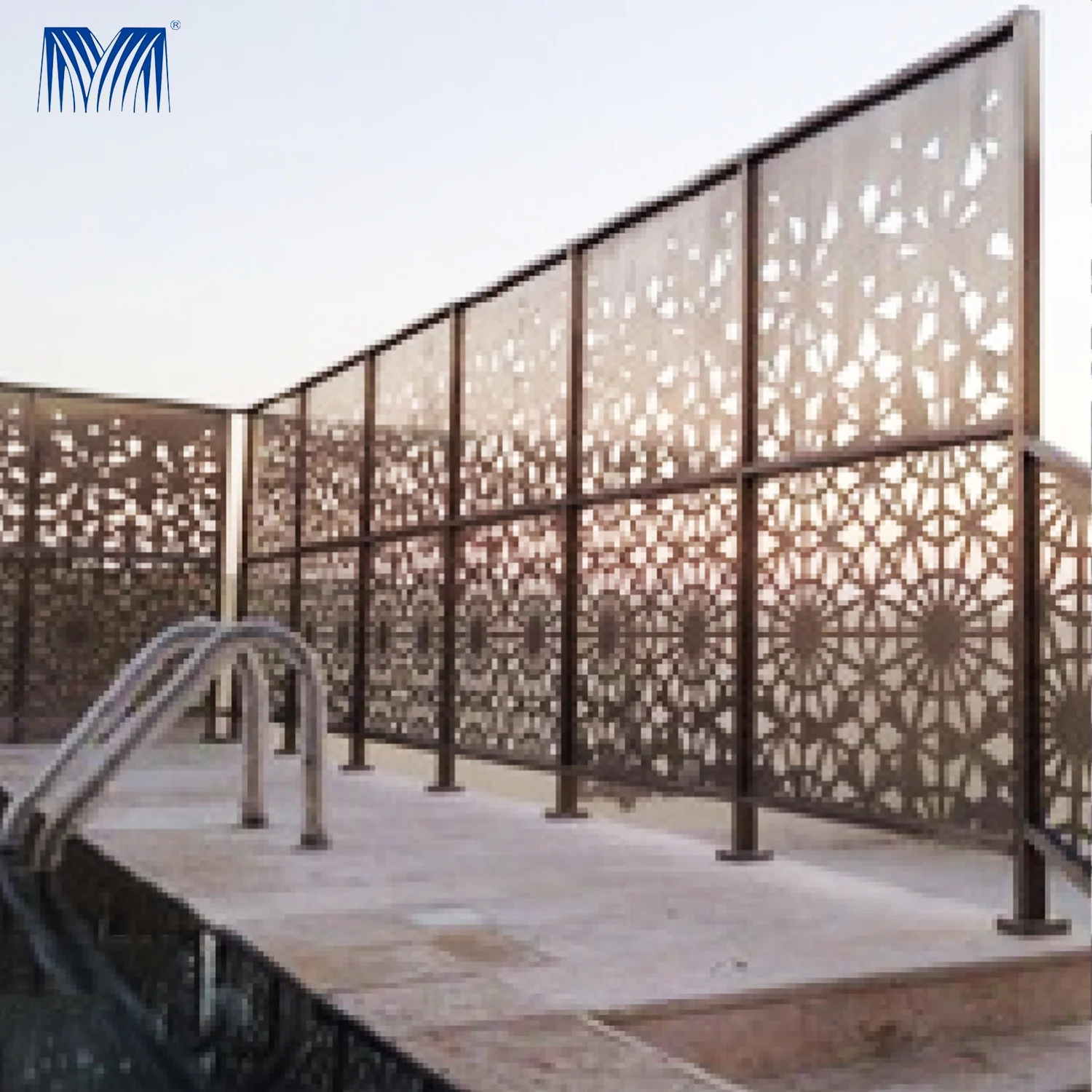 Cast aluminum  wood ventilation and decorative grilles retractable fencing for gardens removal pool removable garden fence