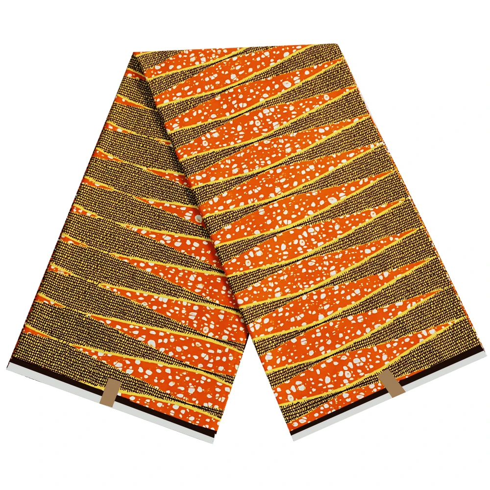 Real 100% Cotton  Kitenge Wax Printed Ankara Veritable African Wax Prints Fabric 6 Yards