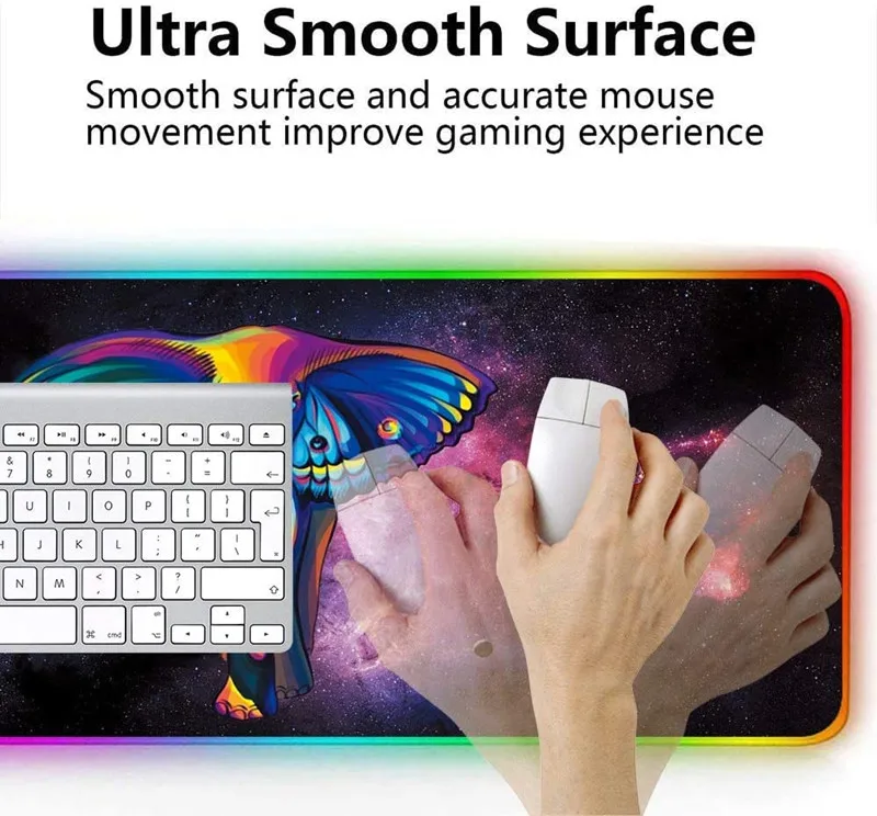 Custom RGB Gaming Mouse pad, desk pad, mousepad, Glowing mouse accessory