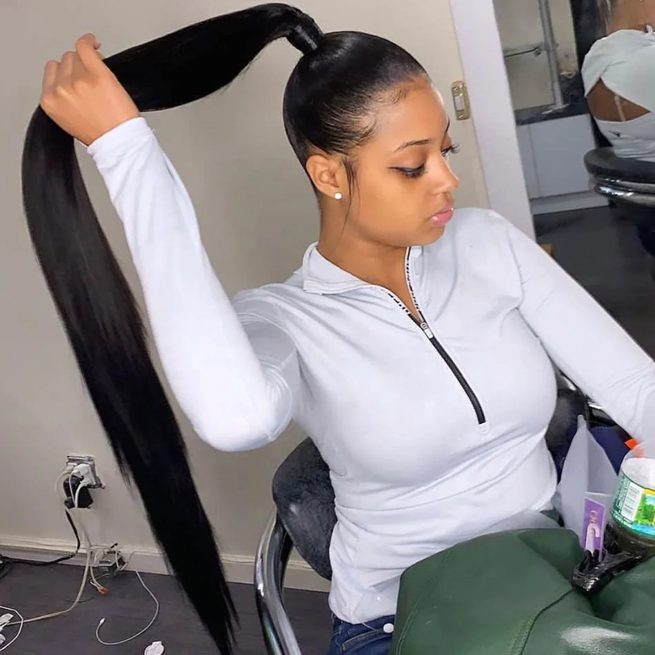 360 Transparent Glueless HD Human Hair Extensions Lace Front Wigs,Straight 360 Frontal Full Lace Human Hair Wig for Black Women