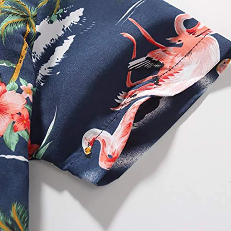 Пользовательские дети персонализированные короткий рукав мода Гавайский Повседневная рубашка