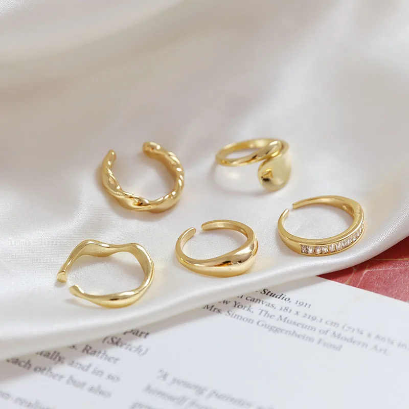 Newest Stylish Elegant Women Rings Jewelry Minimalist Korean Rings