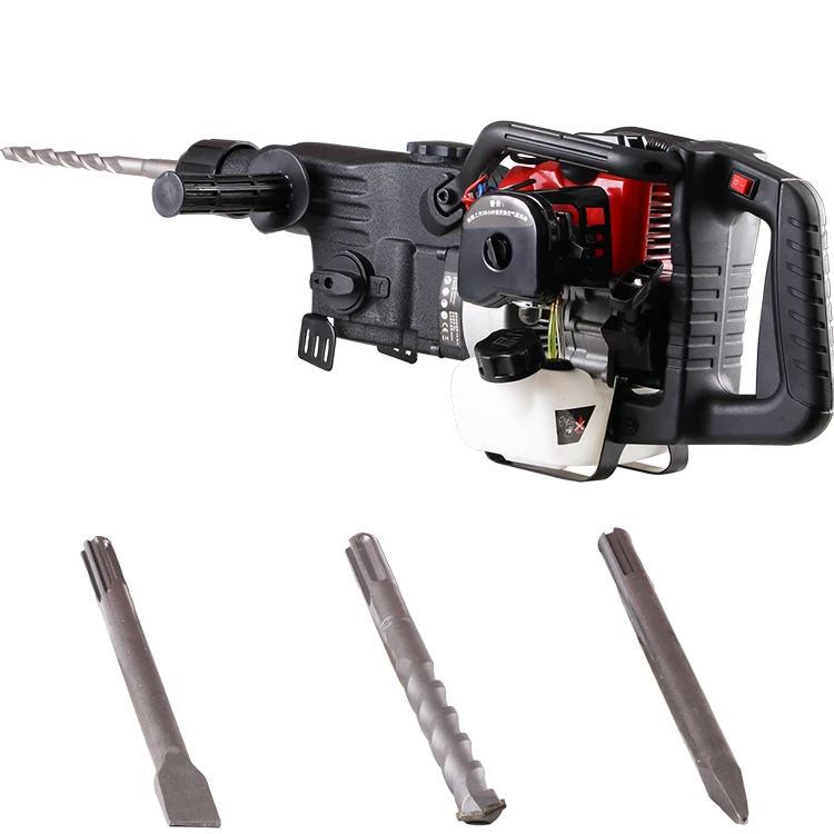 Construction Works Air Cooled 32.7CC Cordless Gasoline Demolition Hammer