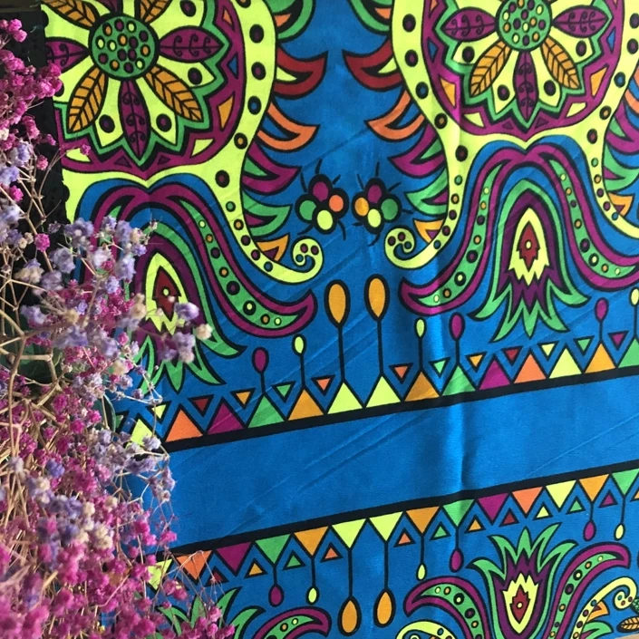 Оптовая продажа, фабричная акриловая печатная ткань для мусульман