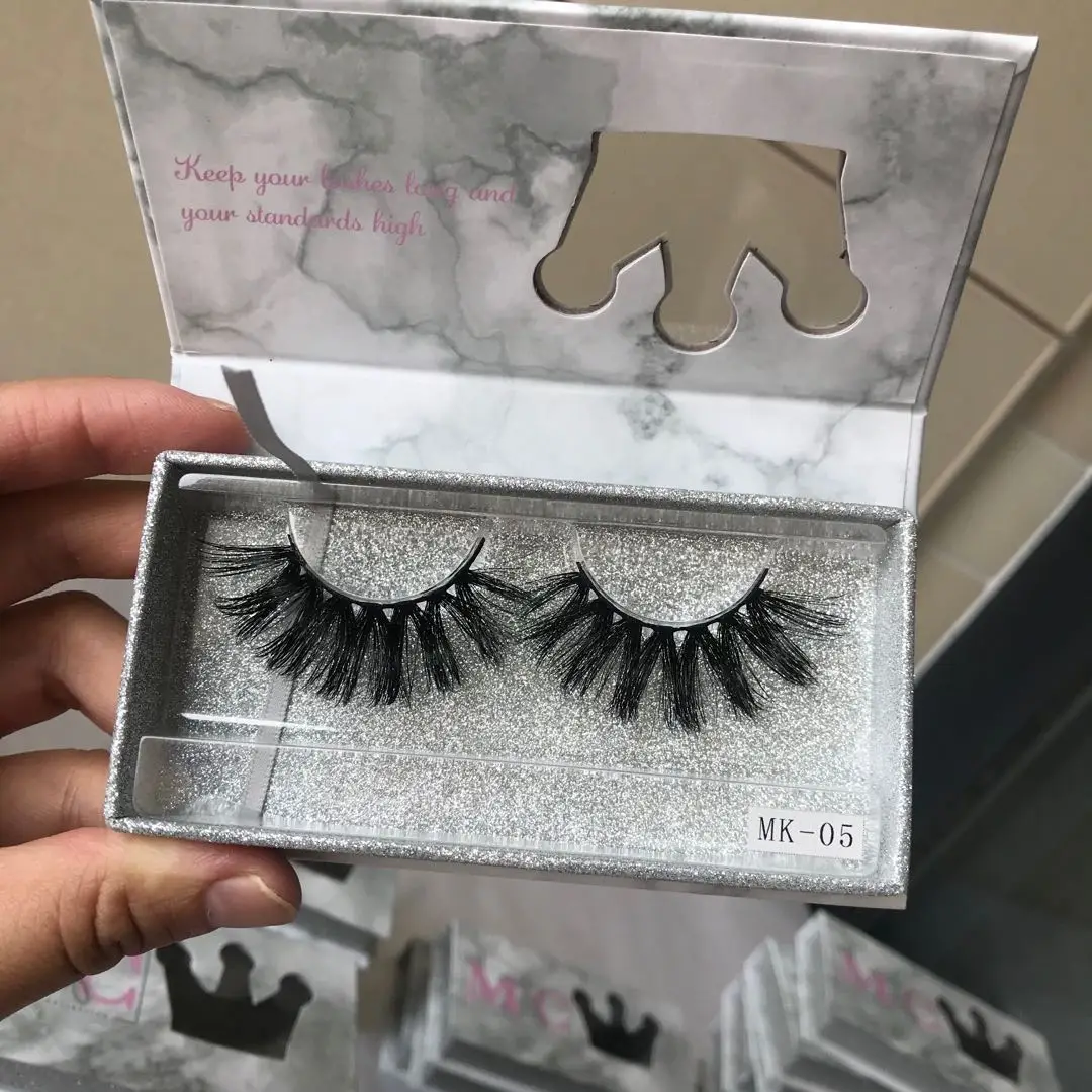 nicetimelashes wholesale crown package box with private logo and mink eyelash with fast shipping, free sample lashes
