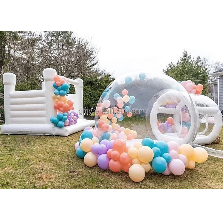 Commercial bouncy house with bubble house inflatable jumping castle games for events