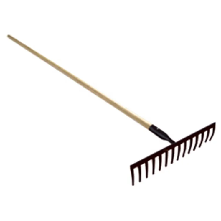 Garden tools Wholesale wooden hande garden rake grading landscape leveling rake leaf lawn leveling rake
