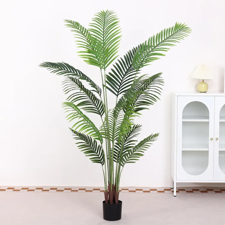 Large Artificial Plants Tropical Palm Tree Leaves Faux Palm Tree Indoor Realistic Plastic Monstera for Home Garden Office Decor