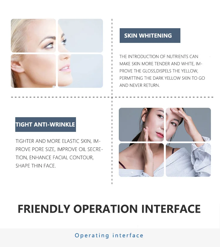 Dcryo no-needle mesotherapy lectroporation beauty equipment wrinkle remover skin tightening microcurrent face lift f