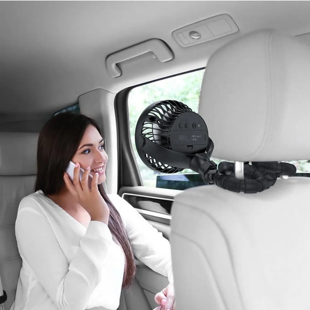 2022 Chinese New Rechargeable Octopus Battery Standing Usb Air Cooling Oem Folding Micro Chargeable Desk Mini Fan For Home Room