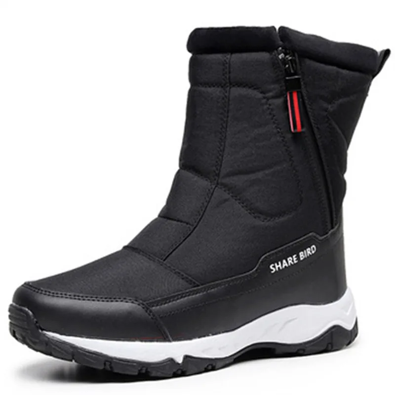 Мужские зимние теплые ботинки с плюшевой подкладкой, водонепроницаемые Нескользящие ботинки с логотипом на заказ, обувь для скалолазания, 2021 (1600334280706)