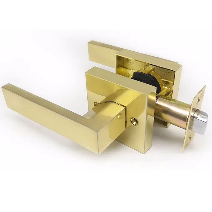 Zinc Alloy Privacy Door Security Entry Lever Mortise Hotel Handle Locks Pick lever door handle lock
