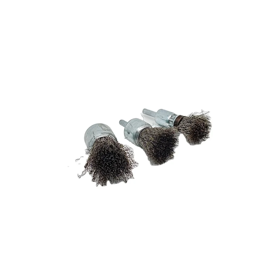 Electric or Pneumatic Tools Pen Steel Brush  Rust Removal and Grinding Durable Abrasive Tools  Steel Wire Brush for Drill