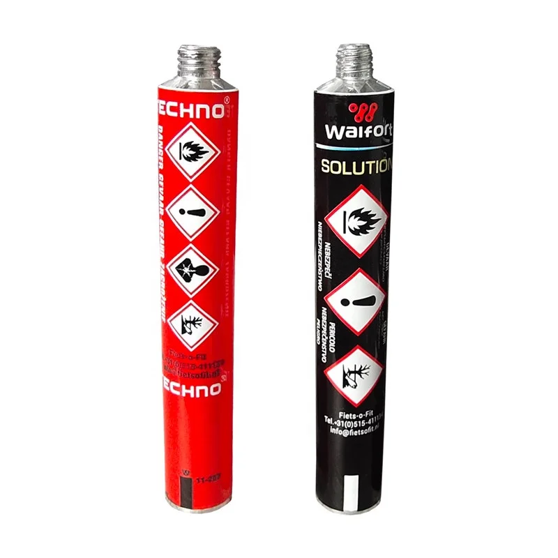 Super Glue Empty Aluminum Tube Metal Packaging Chemicals Aluminum Collapsible Tube For Adhesives