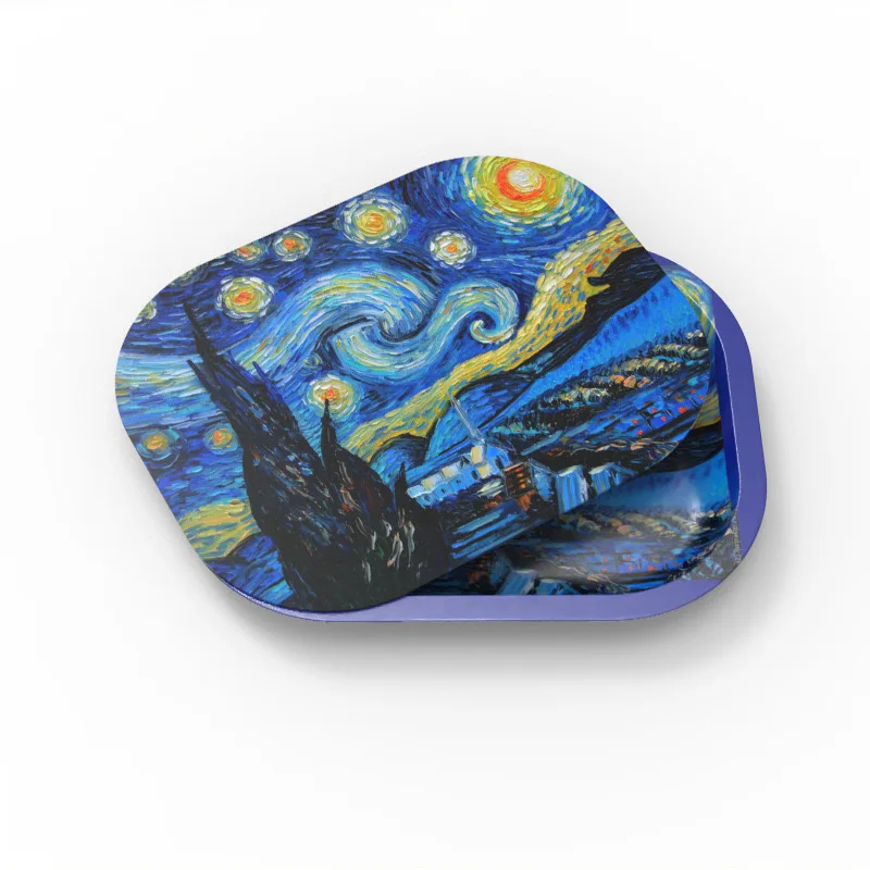 metal rolling tray custom logo printed tobacco smoking tin serving tray with magnetic lid cover