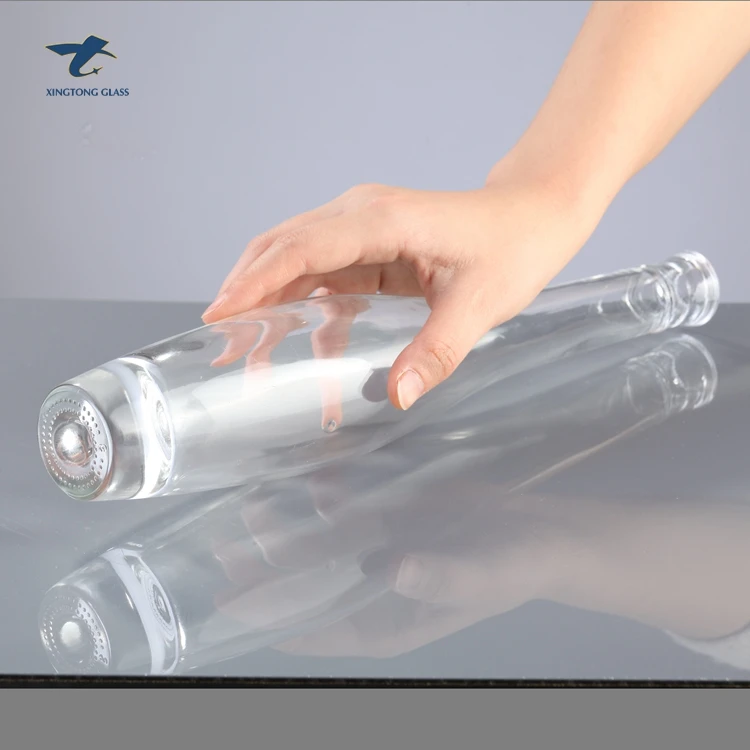 Low Price Good Color Elegant Transparent Empty Olive Oil Glass Bottle For Wooden Corks