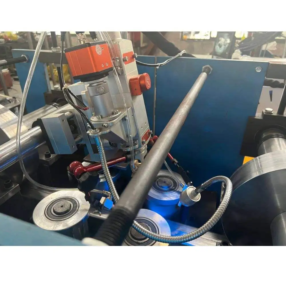 Automatic 1.5-2.0mm Galvanized Steel Laser Welding Storage Racking Step Beam Roll Forming Machine