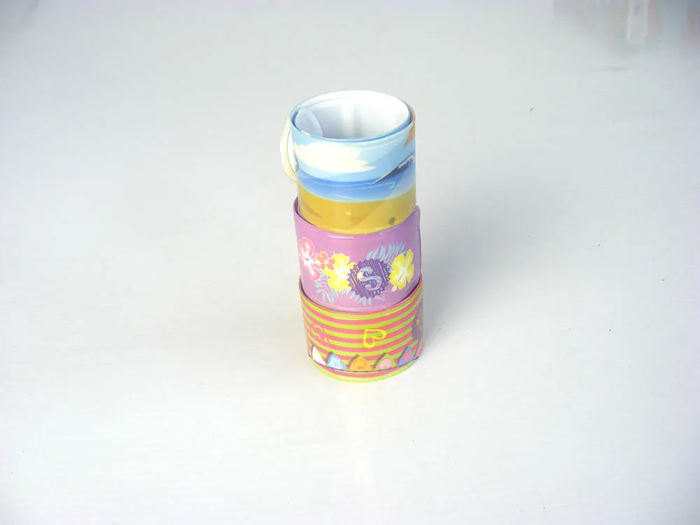 Похлопывающая лента, детская игрушка «сделай сам», прямая Линейка, похлопывающая круглая, рекламная, изготовленная на заказ пластиковая