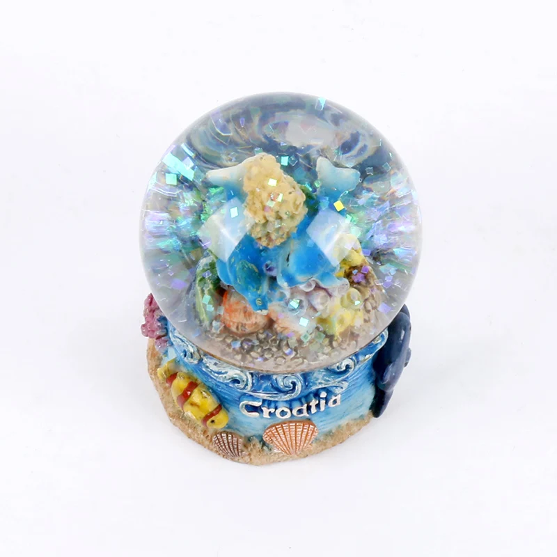 custom funny glass snow ball snow globe dome souvenir kid diy water globe