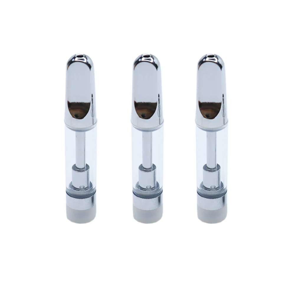 
510 Thread Metal Mouthpiece Lead Free 0.5ml 1.0ml Cartridge No Leaking Ceramic Heating Coil Cart 